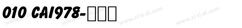 010 cai978字体转换